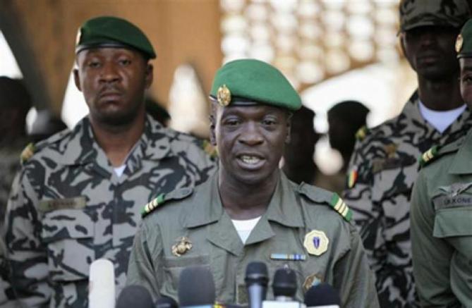 Le capitaine Sanogo, auteur du putsh du 22 mars 2012 qui fait tomber le président Amadou Toumani Touré